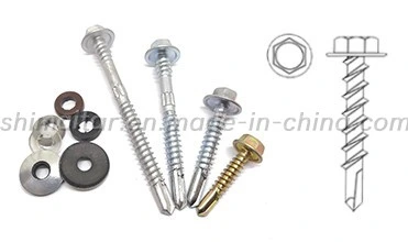 Best Screw China Manufacturers Color Painted Titanium Bolt Metal Roofing Screws Flange Hex Head Self Drilling Roofing Screws