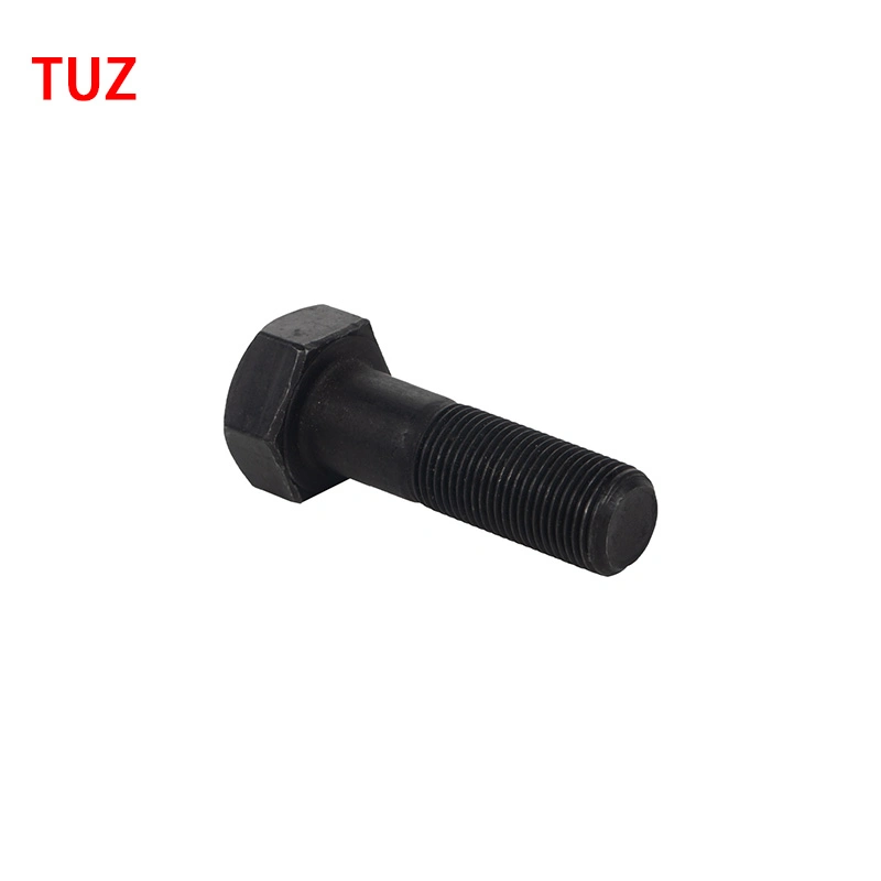 Tuz 10.9 Grade ISO4014 GB/T5782 DIN931 Half Tooth Metric System Black Hexagon Head Bolt Custom Screws Hex for Construction